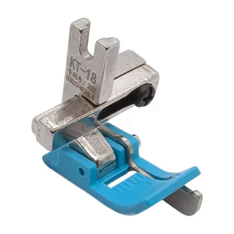 KT-18 Computerized Sewing Machine Presser Foot - Dual Side Stitch Guide for Oxford Fabric with Adjustable Knife