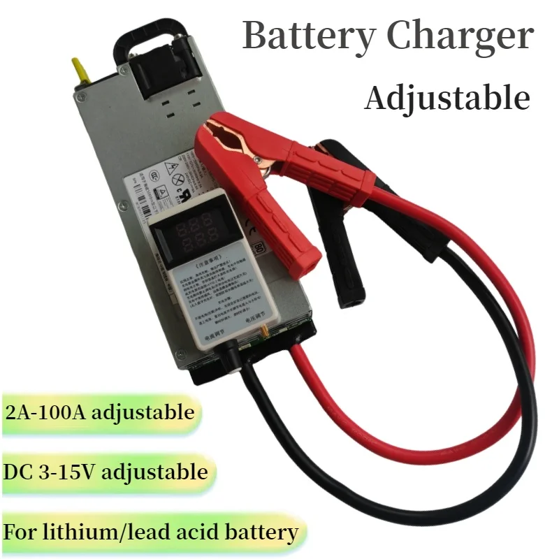 3-15V 3-100A 12V 100A Adjustable Charger 14.6V 100A 12.6v 100A Lithium Polymer For Lithium Ion Battery Lead Acid Battery image 3