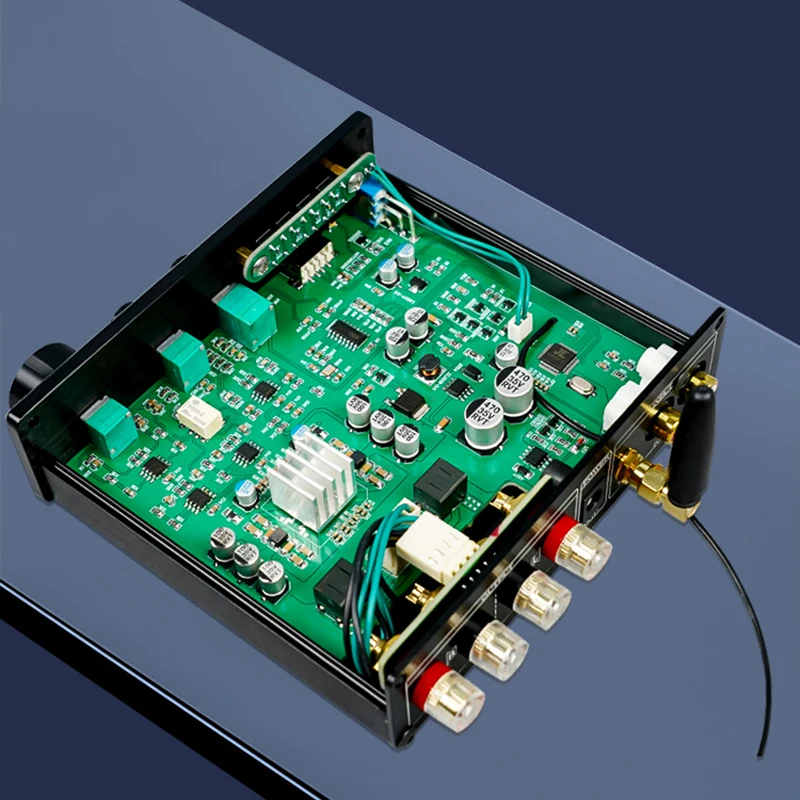 Bluetooth 5.0 USB Infineon MA12070 80W * 2 Lớp D Khuếch Đại Âm Thanh Bass Treble Âm Thanh Stereo Loa HiFi Amp