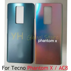 AAAA Quality For Tecno Phantom X AC8 Back Battery Cover Housing Case Repair Parts