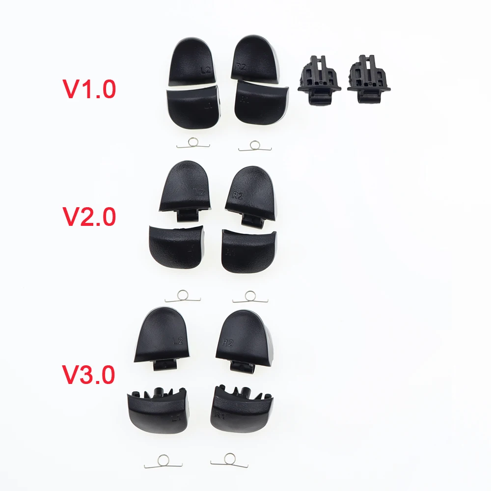 PS5 V1 V2 V3 BDM-010 020 030 컨트롤러 게임 키 L1 R1 L2 R2 트리거 버튼 (스프링 회전 샤프트 및 지지대 포함)