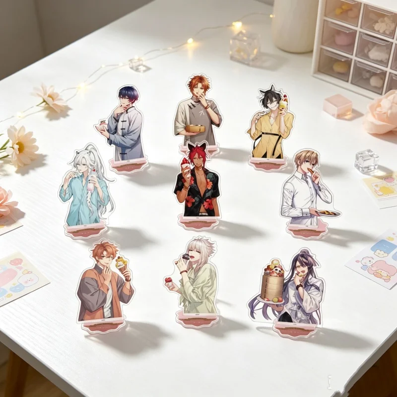 Acrylic Stand Figure Keychain Anime Game Otome Daoshi -Fighting for Love- Anime 15CM  XIAOLING/HAORAN/YUHAN Desk Decor Gifts