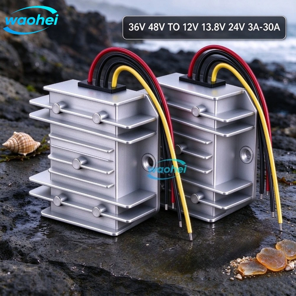Buck DC DC Power Converter 36V/48V To 13.8V/24V/12V 3A 5A 10A 15A 20A 25A 30A RegulatorStep Down Voltage Supply Module for Car