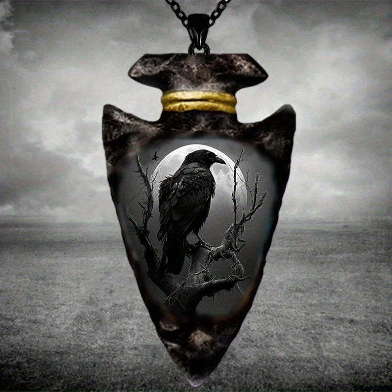 Animal Accessories Undead Birds Crow Pendants Halloween Gothic Hipster Accessories Necklace