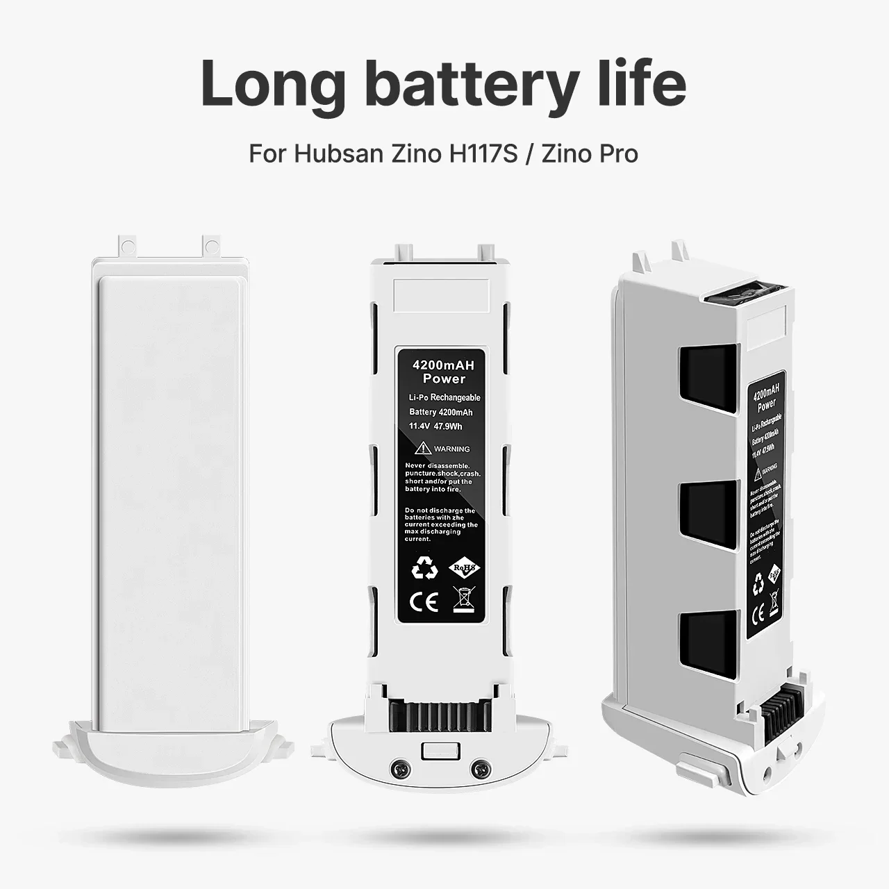 빅 프로모션 4200mAh 배터리 Hubsan H117S Zino GPS RC 쿼드 콥터 예비 부품 11.4V 배터리 RC 카메라 드론, Hubsan H117S Zino 배터리