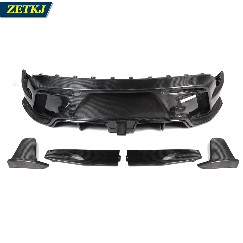 ZETKJ High Quality Carbon Fiber Durable Body Kit Rear Lip For Porsche Taycan M Model 2019-2023