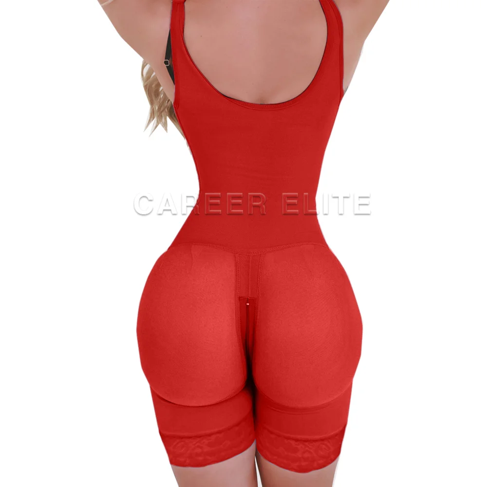 Women's Open Chest Girdles Colombian Body Shaper Firm Compression Hourglass Waist Modeling Strap BBL Postpartum Flat Belly Fajas