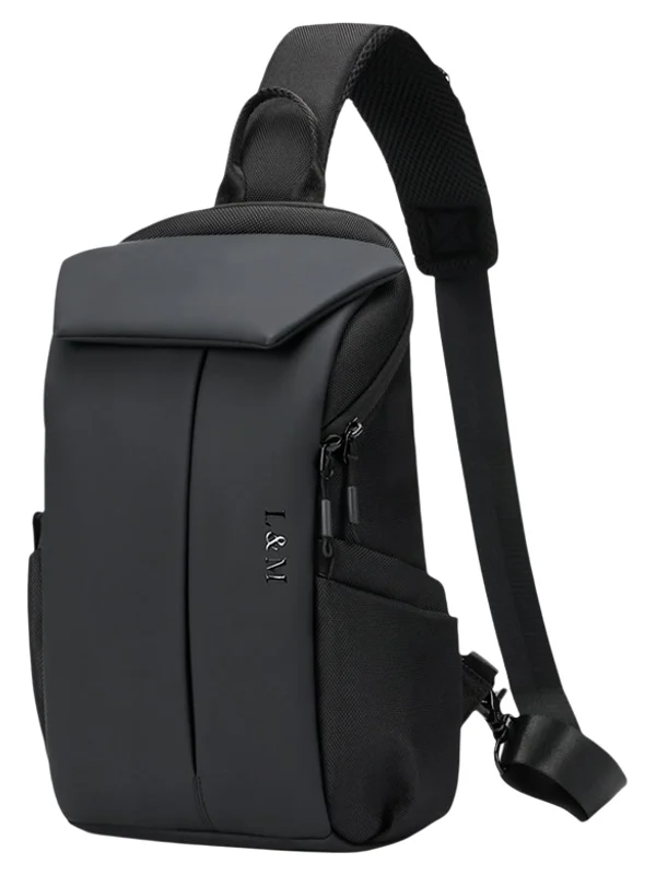men's-large-capacity-crossbody-bag-casual-commuter-chest-bag-soft-polyester-double-strap-zipper-closure-oxford-cloth