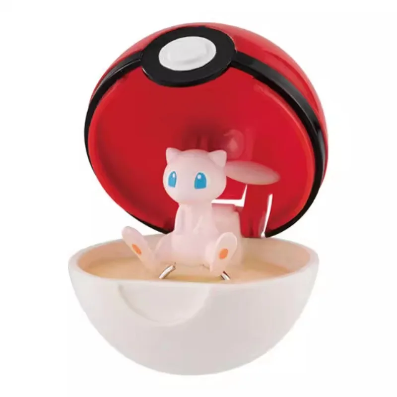 Bandai Pokemon Gashapon Toys Ring Styling Series 2 Anime Figures Pikachu Mew Clefairy Teddiursa Model Decoration Kids Gifts