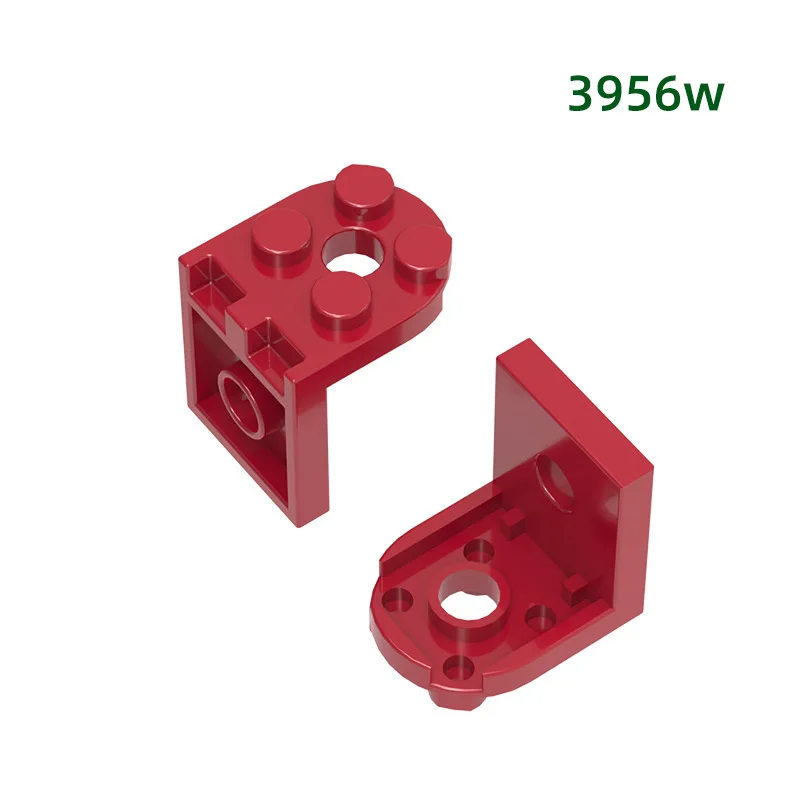 MOC 10PCS 3956W 케이지 브래킷 빌딩 블록 부품 키트 하우스 성 벽돌 보드 어린이를위한 장난감 조립 아이 생일 선물