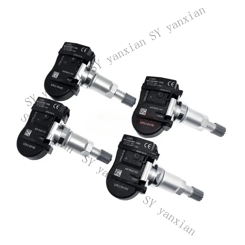 SY+ 4PCS Tire Pressure Monitor Sensor for Hyundai KIA Genesis 52933-D4100 433MHz》