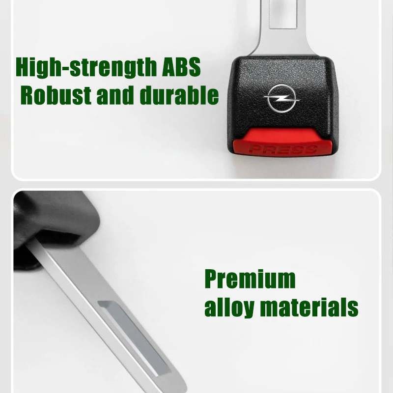 car Seat Belt Clip Extender Extra Long seatbelt rescue For Opel Adam Ampera Corsa Insignia Karl Rocks-e Astra Energy Crossland view 3