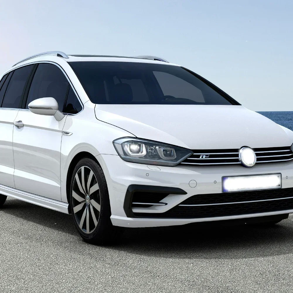 

Для VW Golf 7 MK7 2016-2018 Sportsvan автоматическая модернизация фар двойной U-образный стиль объектив проектора аксессуары светодиодные автомобильные фары в сборе