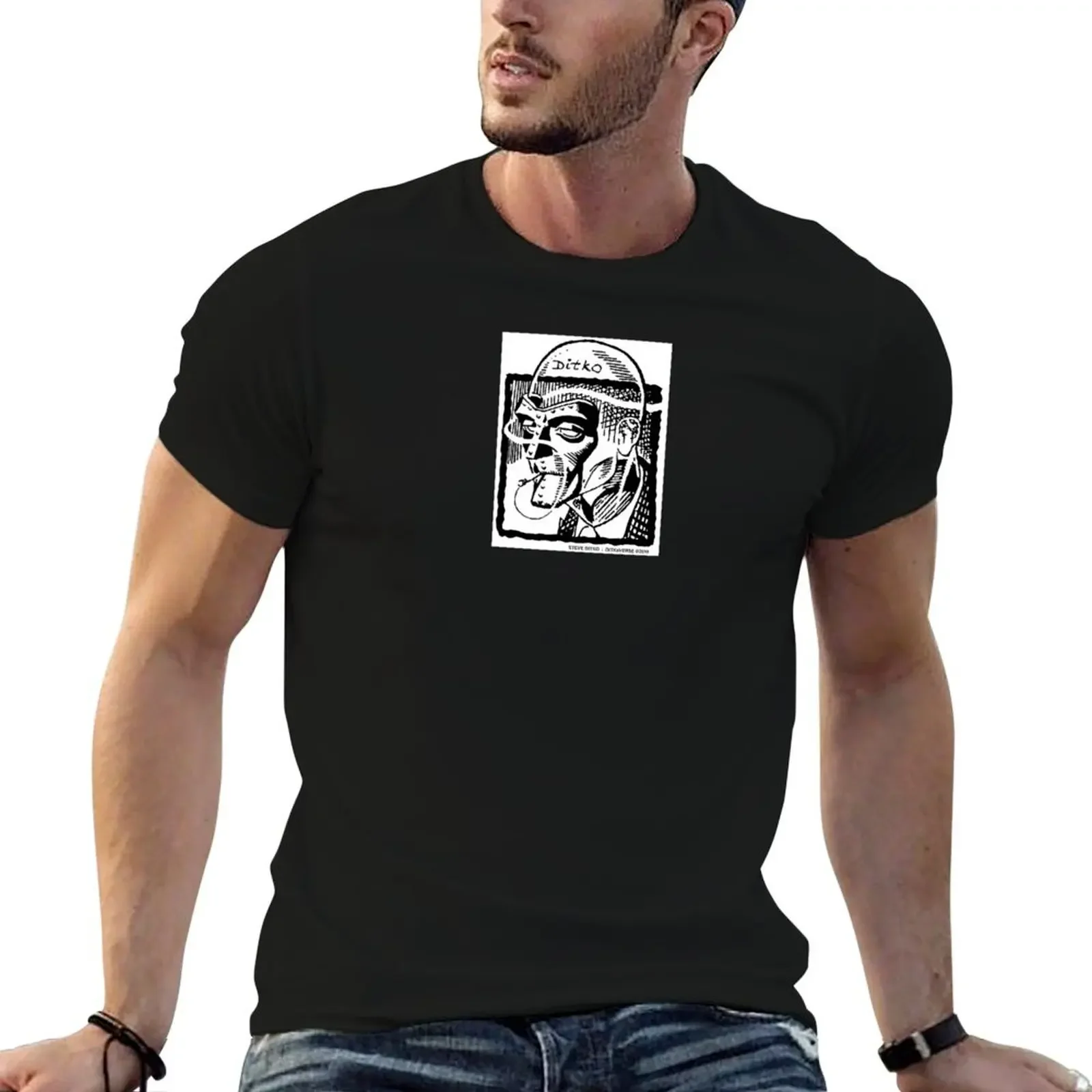 Ditko Self Portrait T-Shirt essential t shirt shirts graphic tees boys animal print Funny t-shirt men t shirts