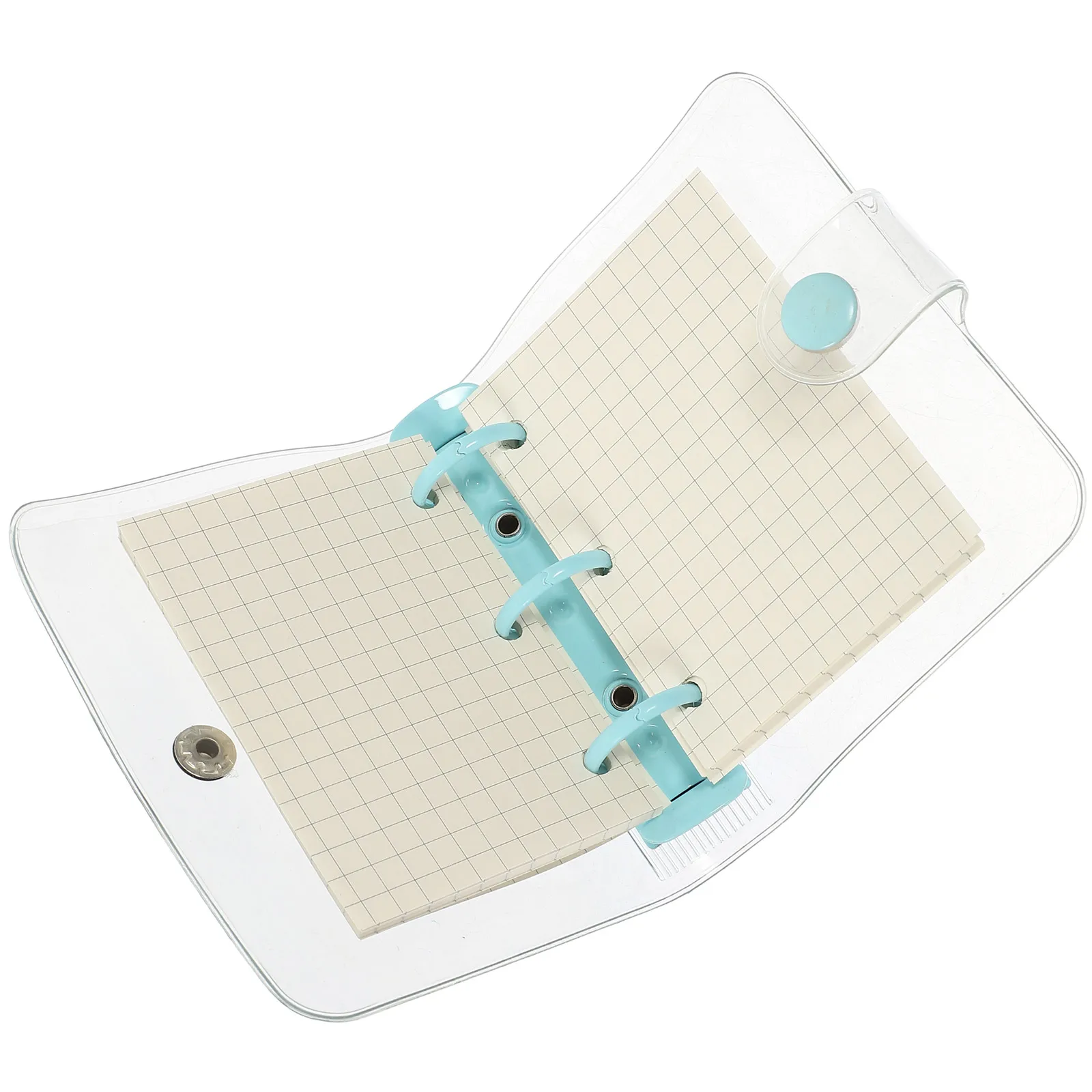 

Small Notebook Mini Decorative Scrapbook Lovely Notepad Accessories Binder Fashion PVC Paper Metal Lightweight Compact Size