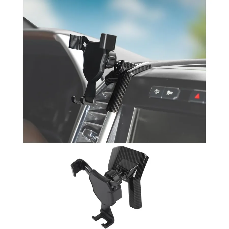 

Автомобильный держатель телефона для F150 F150 20152020, вентиляционное крепление, совместимое с F150, вращение на 360 градусов, дизайн из углеродного волокна для легкого доступа и