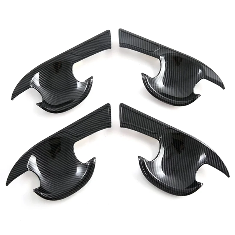 

Leading-Carbon Fiber Car Door Handle Bowl Cover Trim Frame Door Handle Stickers For Toyota Avanza Premio Veloz Cross 2022+ Acces