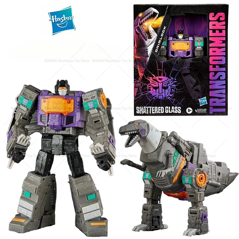 

Hasbro Transformed toys Shattered Glass Grimlock 22Cm Leader Class Anime Original Action Figure Model Toy Birthday Gift Collect