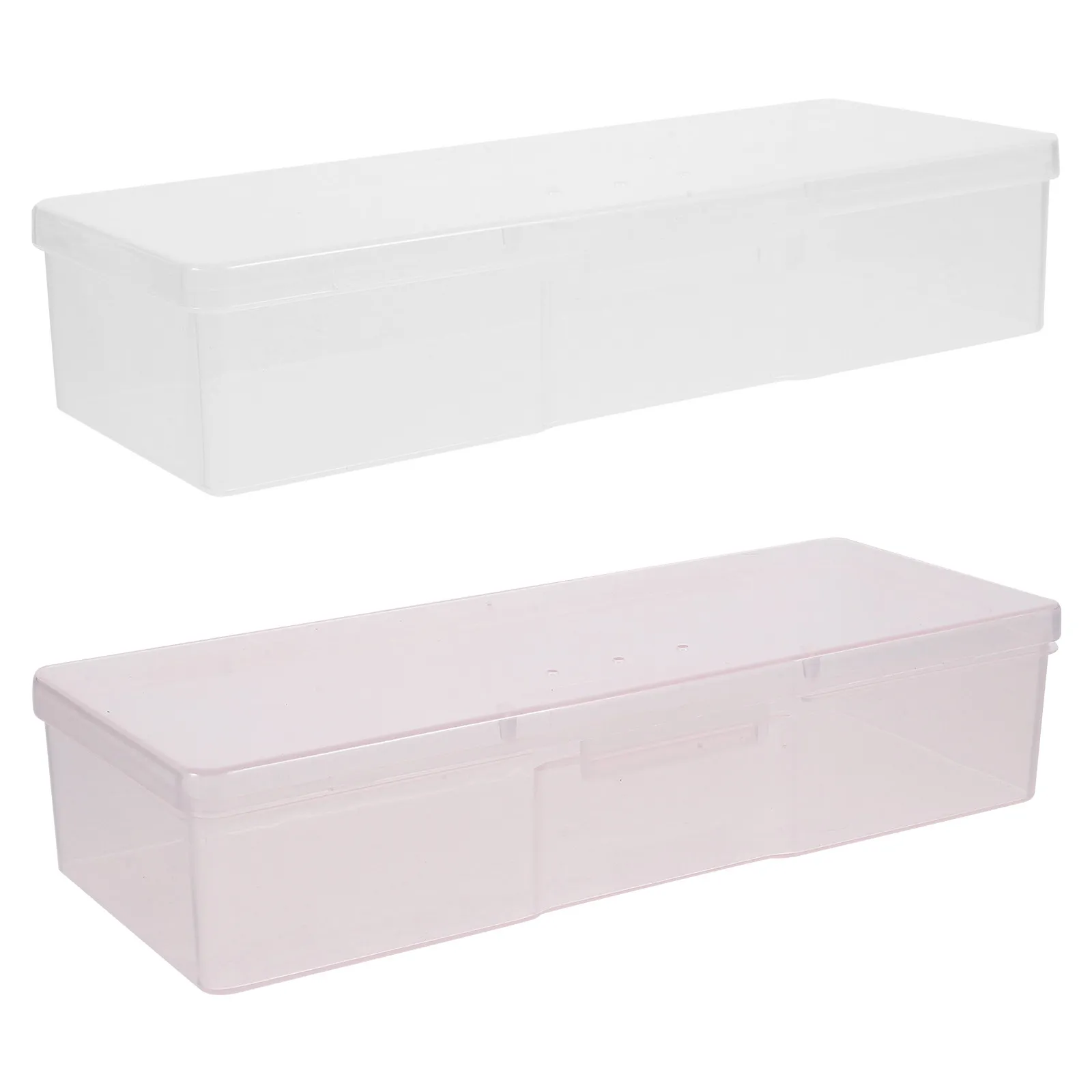 4Pcs Nail Tools Storage Boxes Manicure Organizer Compact Portable Case for Nail Art Accessories Beads Buttons Holder