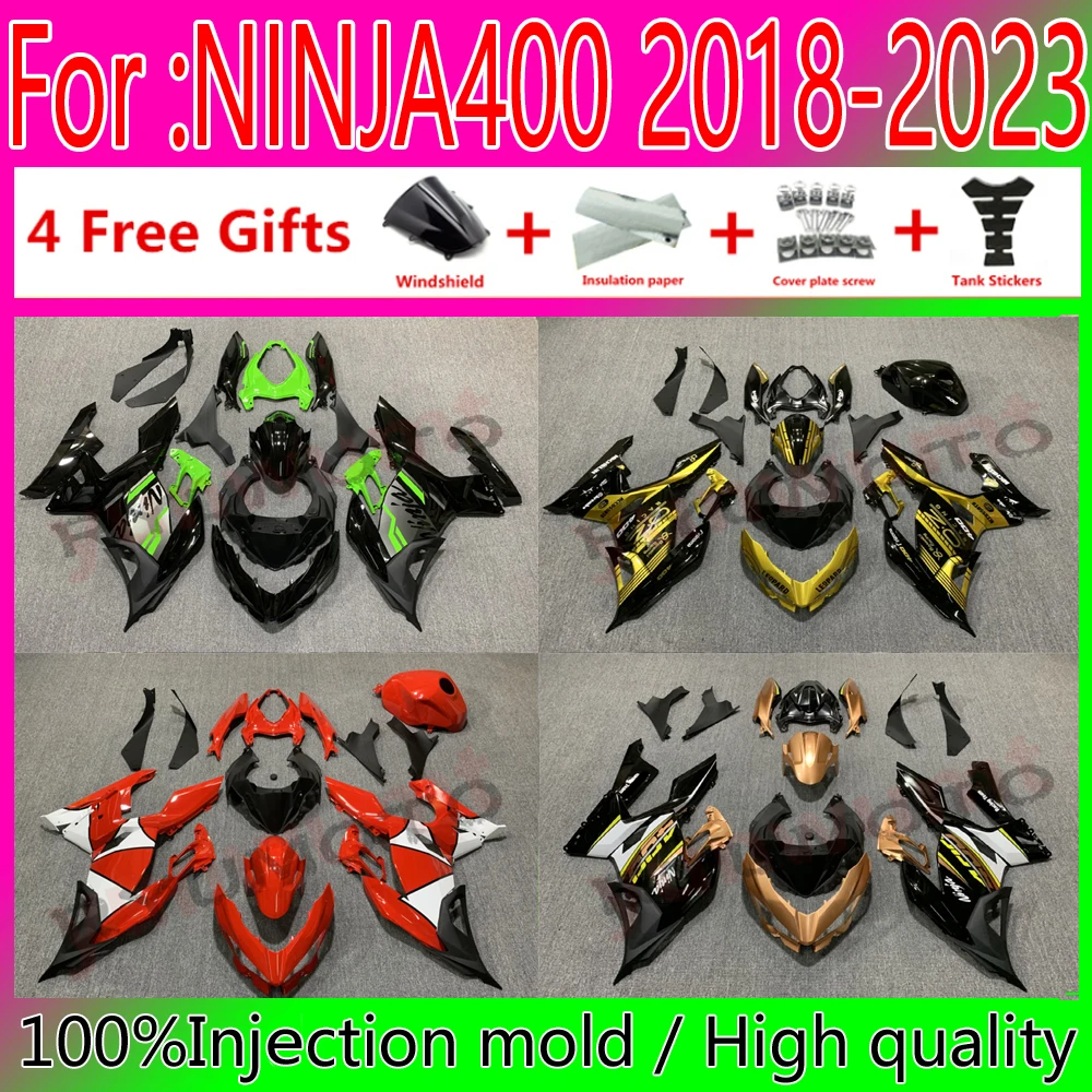 

Полный комплект обтекателей для мотоцикла, подходит для Ninja400 EX400 EX Ninja 400 2018 2019 2020 2021 2022