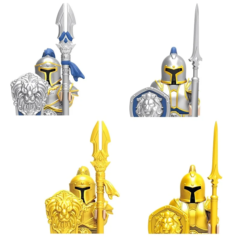 Compatible 10305 Medieval Rome Soldiers King Rider Lion Knight Castle Building Blocks Mini Action Figure Toys