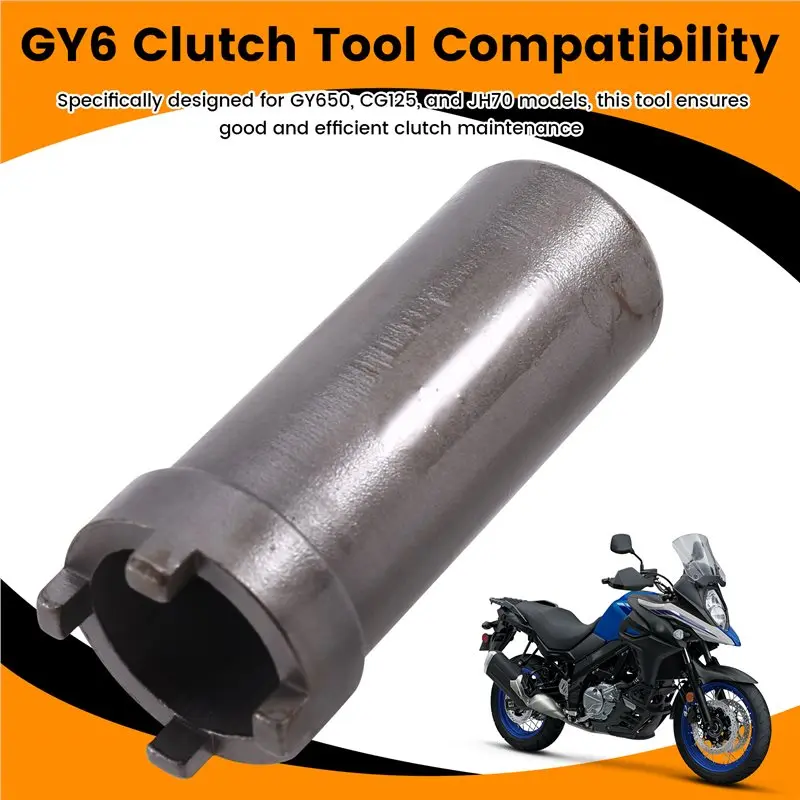 AS57-ATV bicicleta da sujeira para gy650 cg125 jh70 ferramenta removedor de porca de bloqueio ferramenta de soquete de embreagem da motocicleta acessório de quatro garras motocicleta