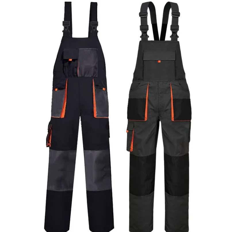 Multi pocket workwear men's wear resistant maintenance and labor protection jumpsuit work pants - view 3