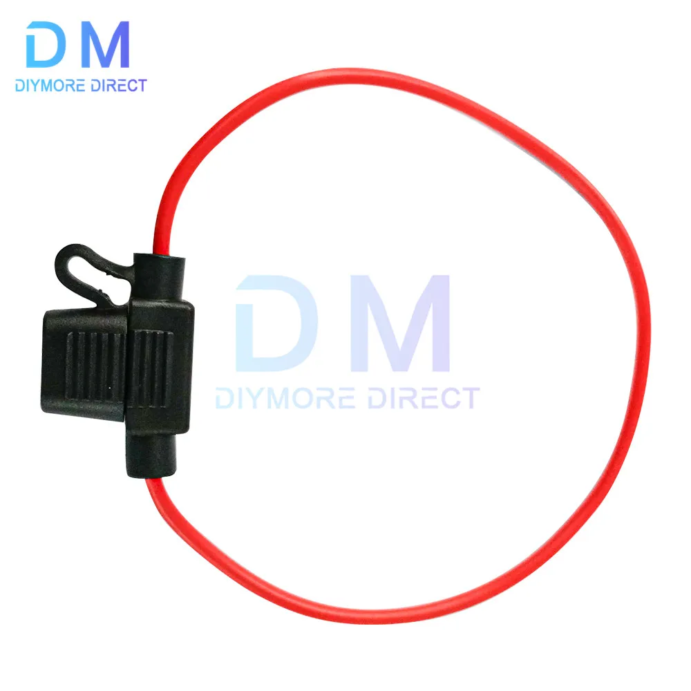 Auto Car Inline Type Mini Fuse Waterproof Holder Case Motor Blow 32V AWG Wire Cutoff Switch Socket Fuse Holder