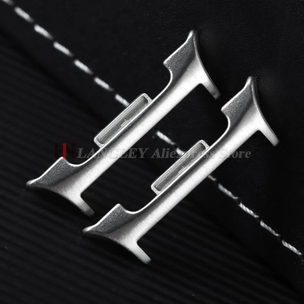 Adaptador de relógio para samsung galaxy watch 8 pulseira clássica conector de aço inoxidável para galaxy watch8 20mm 22mm acessório 1 par