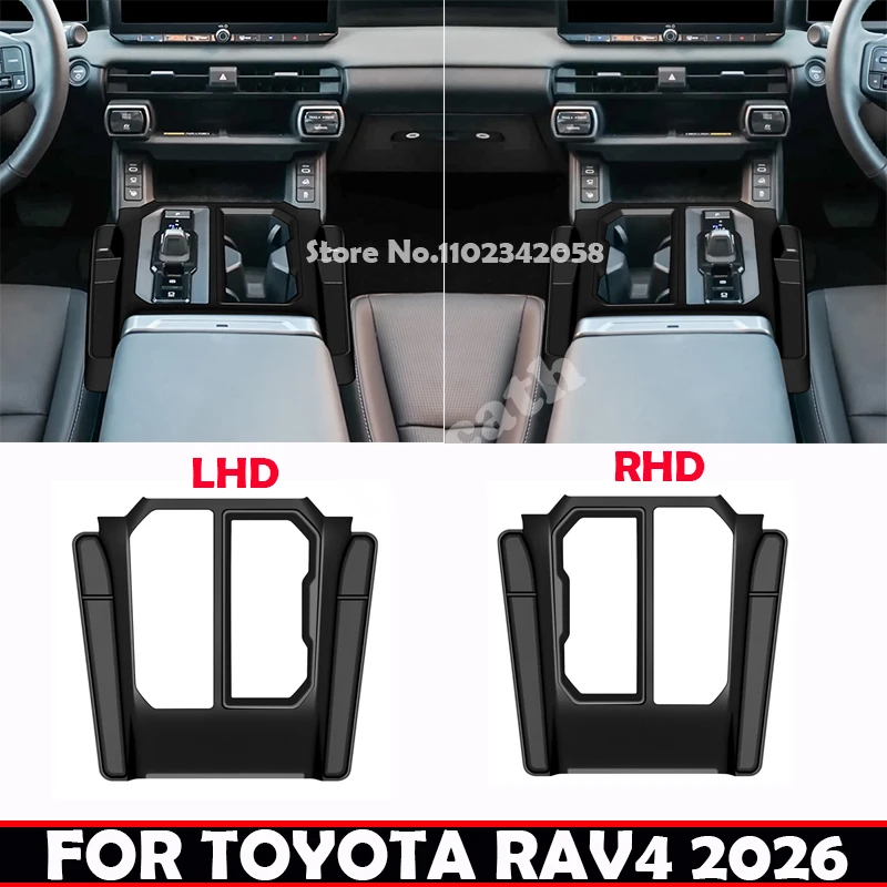 

For FOR TOYOTA RAV4 RAV 4 2026 2027 GR sport Silicone gear shift panel with pocket storage waterproof and anti-collision pad