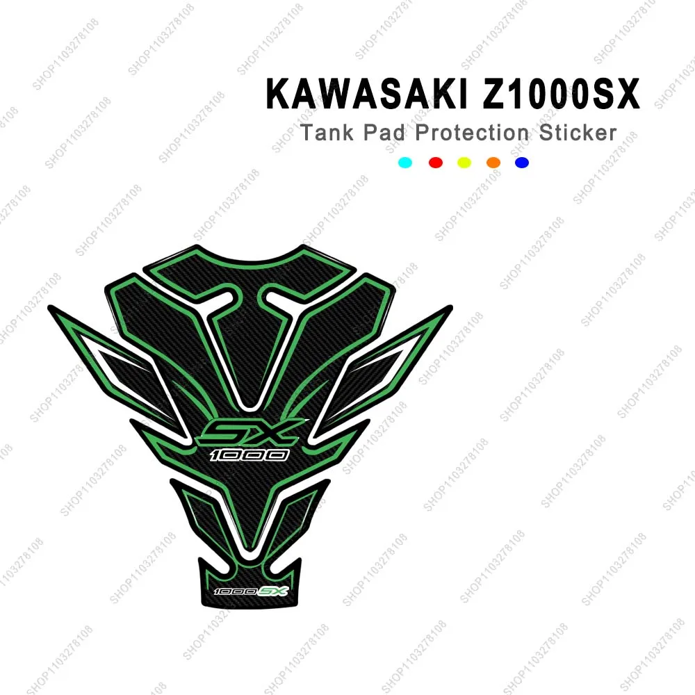 New Z1000SX  Sticker Motorcycle Accessories 3D Resin Sticker For Kawasaki Z1000SX 2017 2018 tank pad Protection Sticker