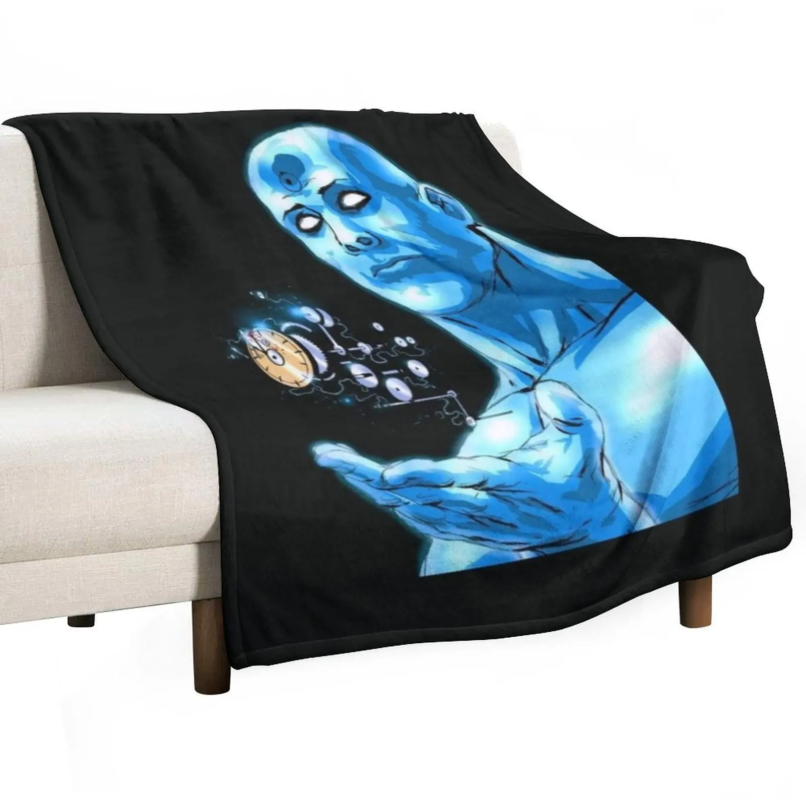 

doctor manhattan Throw Blanket Multi Use Warm Blanket for Living Room Bedroom