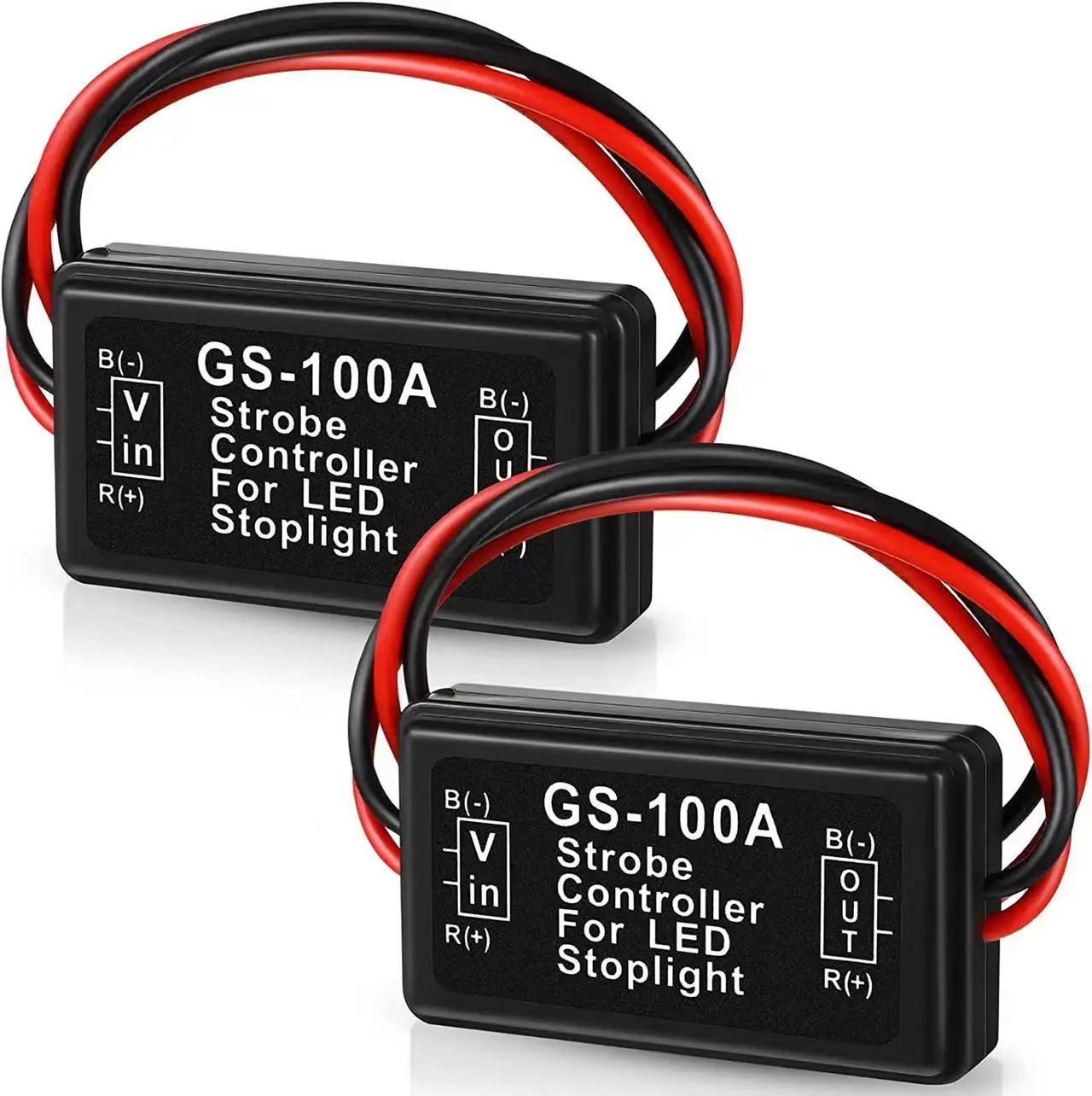 GS-100A รถ LED ไฟเบรคสูง Controller LED Light Controller รถจักรยานยนต์หยุด Strobe แฟลชกระพริบ Controller กล่อง