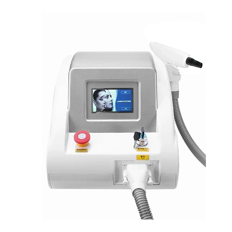 Preço de fábrica Q Switched Remoção de tatuagem Laser 1064 Nd Yag 532nm 1320nm Peeling de carbono Pico Sobrancelha Remoção a laser Máquina de lavar