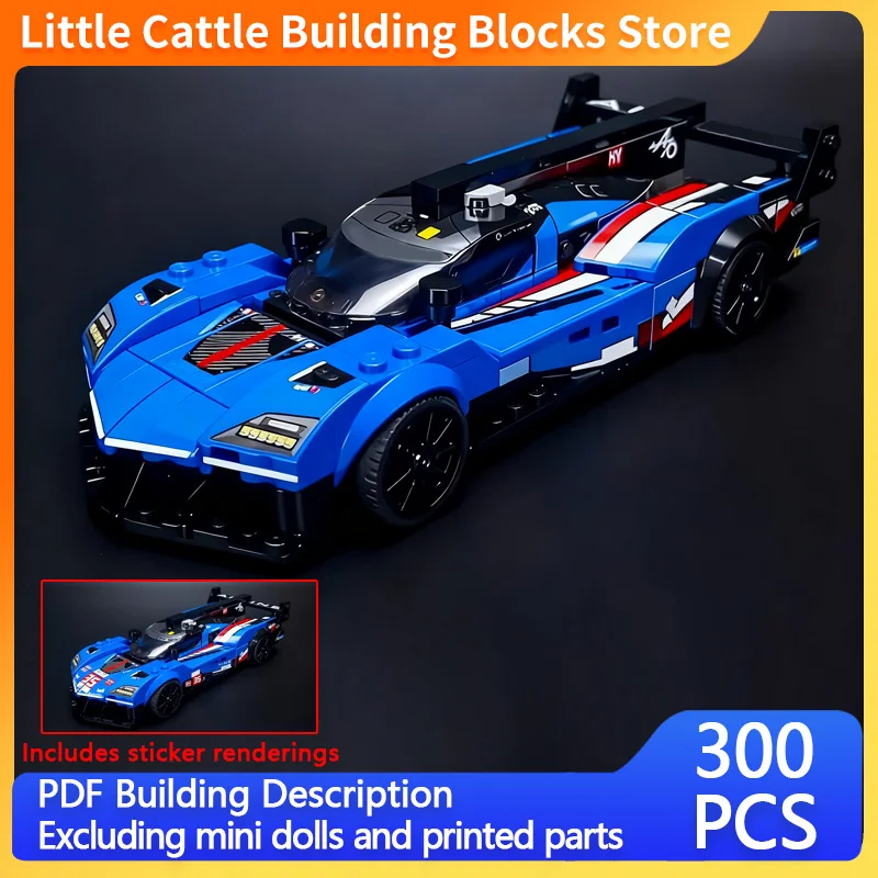 Speed Racing Car Model MOC Building Bricks A424 WEC IMSA Le Mans Modular Technology Children Holiday Gifts Assemble Toys Suit