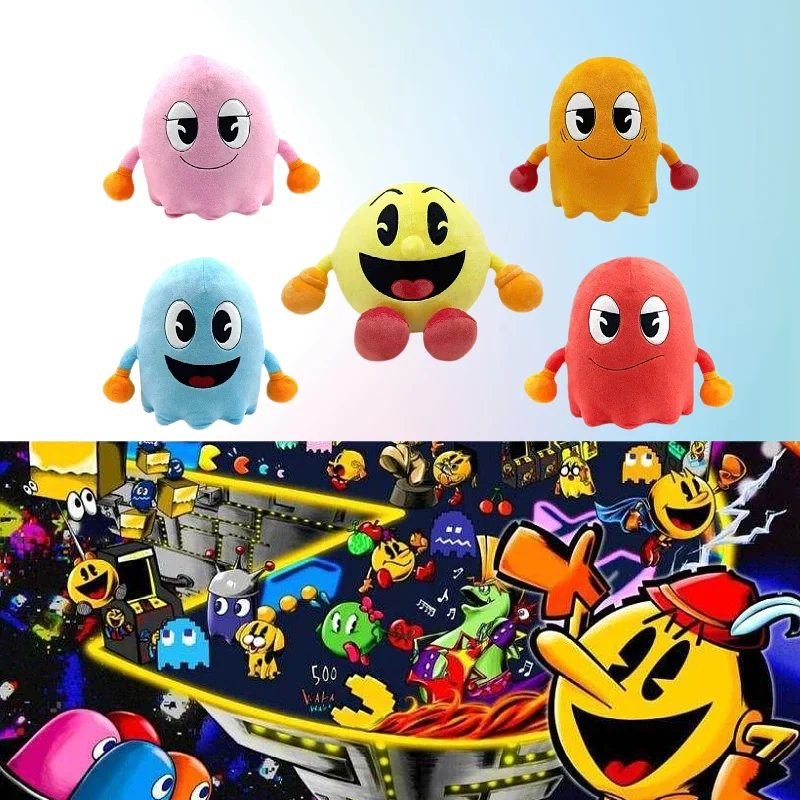 

New Pac-Man Plush Doll Cute Cartoon Dolls Creative Toys Room Decoration Game Peripherals Collectible Boy Girl Birthday Gift