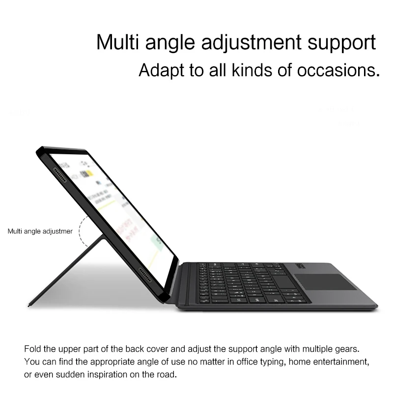 TrackPad Keyboard Case Spanish Portuguese For Samsung Galaxy Tab S9 FE Plus FE+ S9+ 12.4\