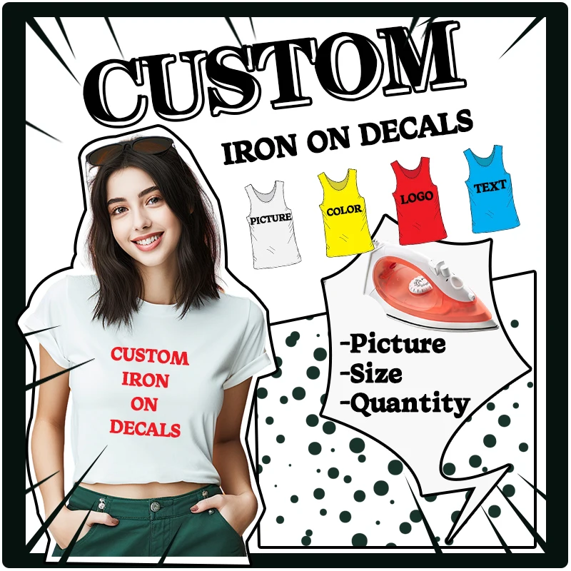

Custom Chest badges Custom Brand Logo Thermal stickers on clothes Heat-Sensitive Patches Heat Vinyl Ironing Stickers Decor
