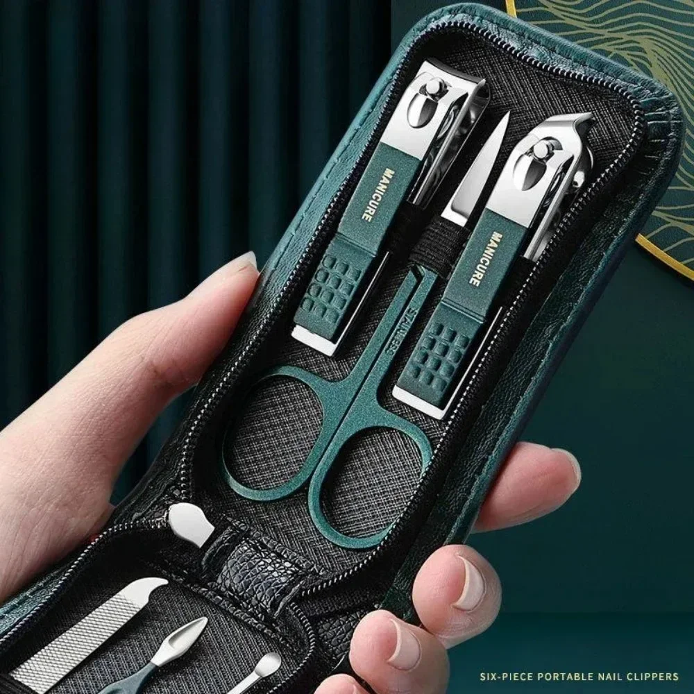 

6Pc Nail Scissors Set Household High End Mens and Womens Special Nail Clippers Manicure Beauty Tools Portable Manicure Tools