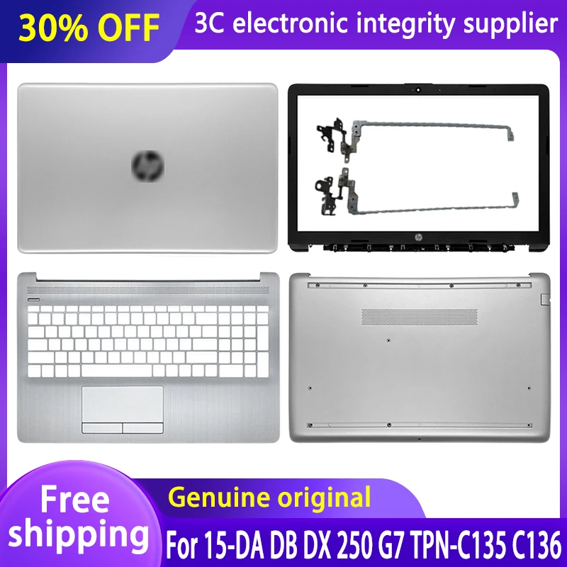 

New Laptop case for HP 15-DA 15-DB DR DX 250 G7 255 TPN-C135 C136 LCD Back Cover/Front Bezel/Hinges/Palmrest/Bottom Base Case