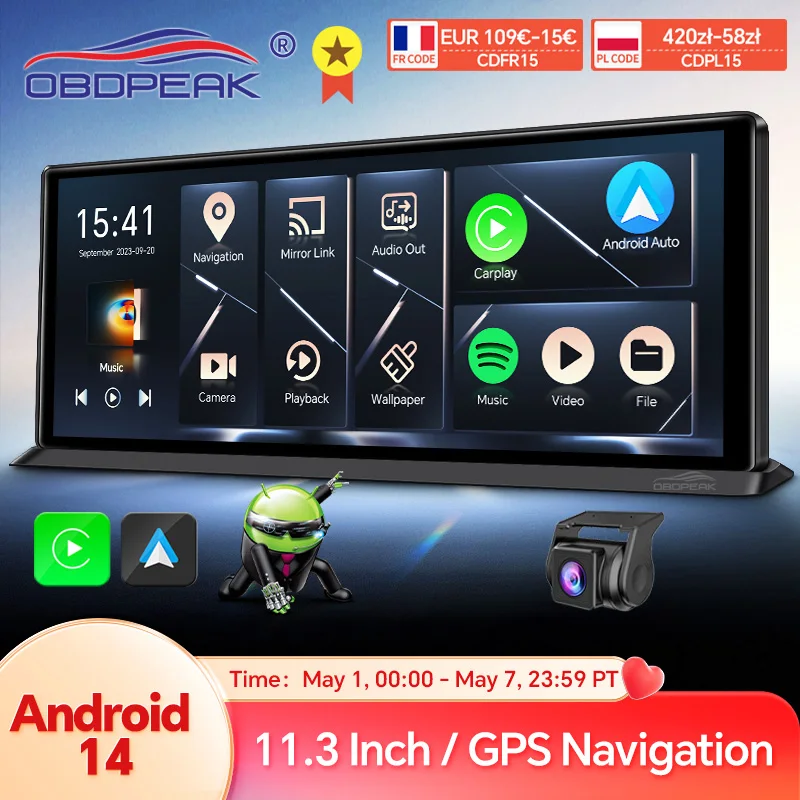 ディスプレイオーディオ CarPlay Android Auto K60Pro Amazon.co.jp: OBDPEAK K60 Pro Android 14ドライブレコーダー 【WIFI