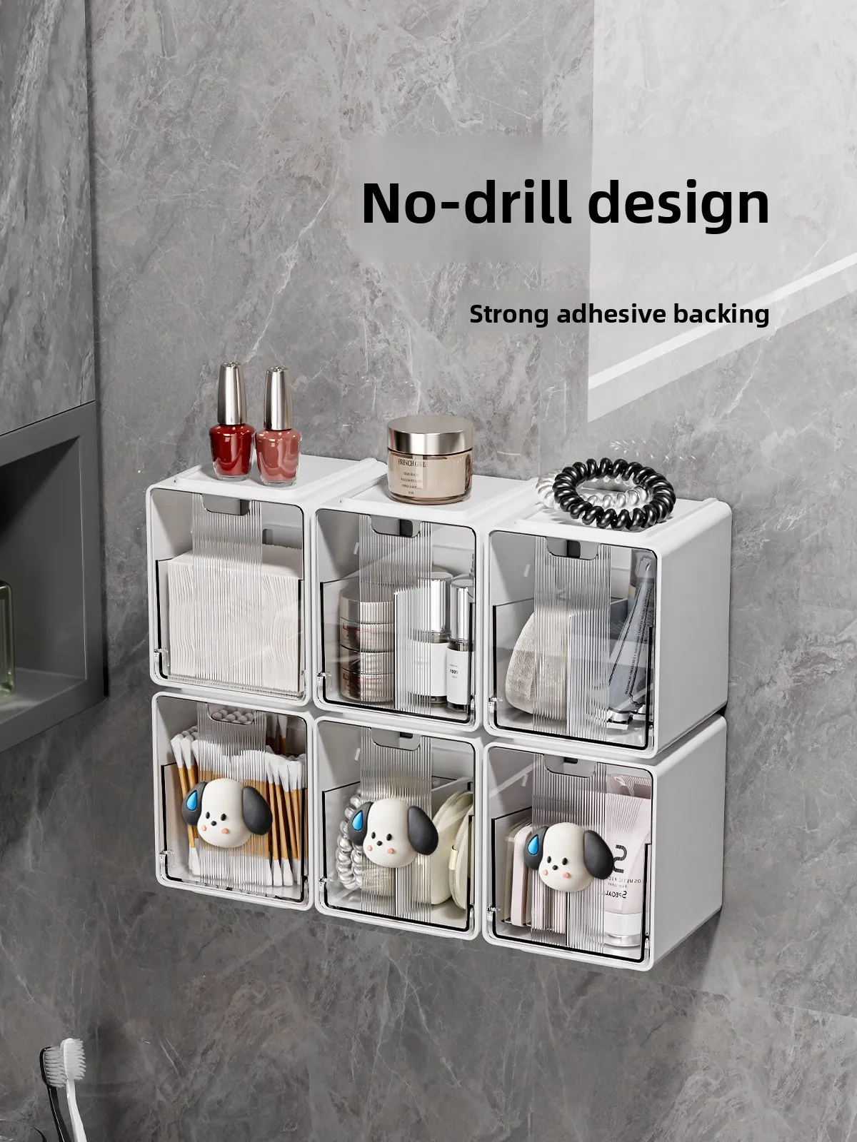 

Подвесной органайзер для ванной комнаты: корзина для хранения губок и принадлежностей, без сверления, для установки внутри зеркального шкафа