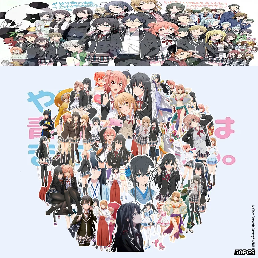 Colorful Campus Manga Figure Stickers Waterproof Decals For Skateboard Luggage Notebook Scrapbook Craft Supplies