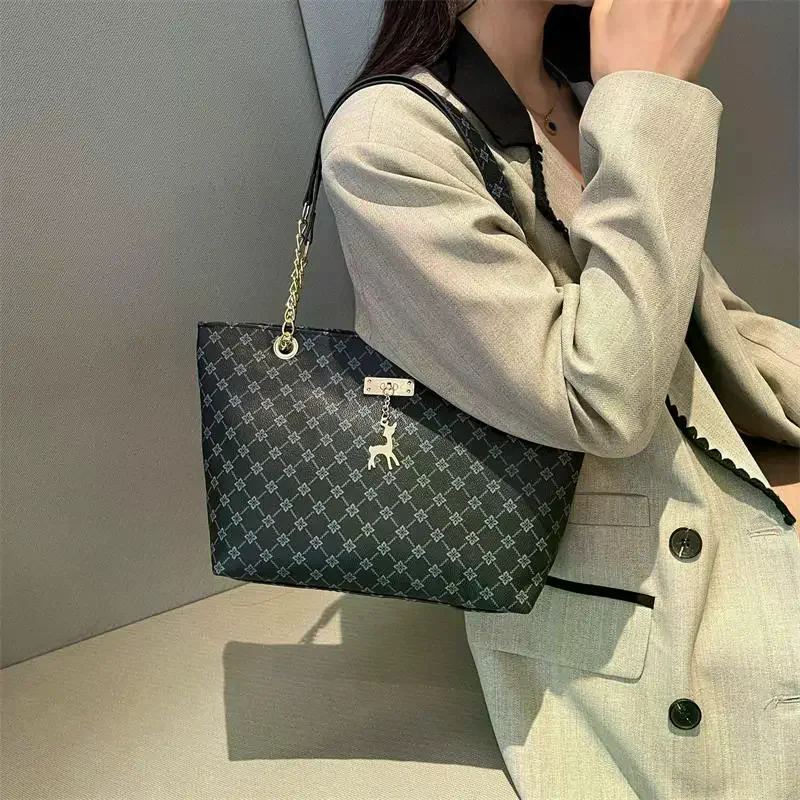 

Superior Retro Print Women's Carry-all, Trendy Handbag, High-capacity Travel Bag, Lap Top Bag, Ladies Wallet, Ideal Present