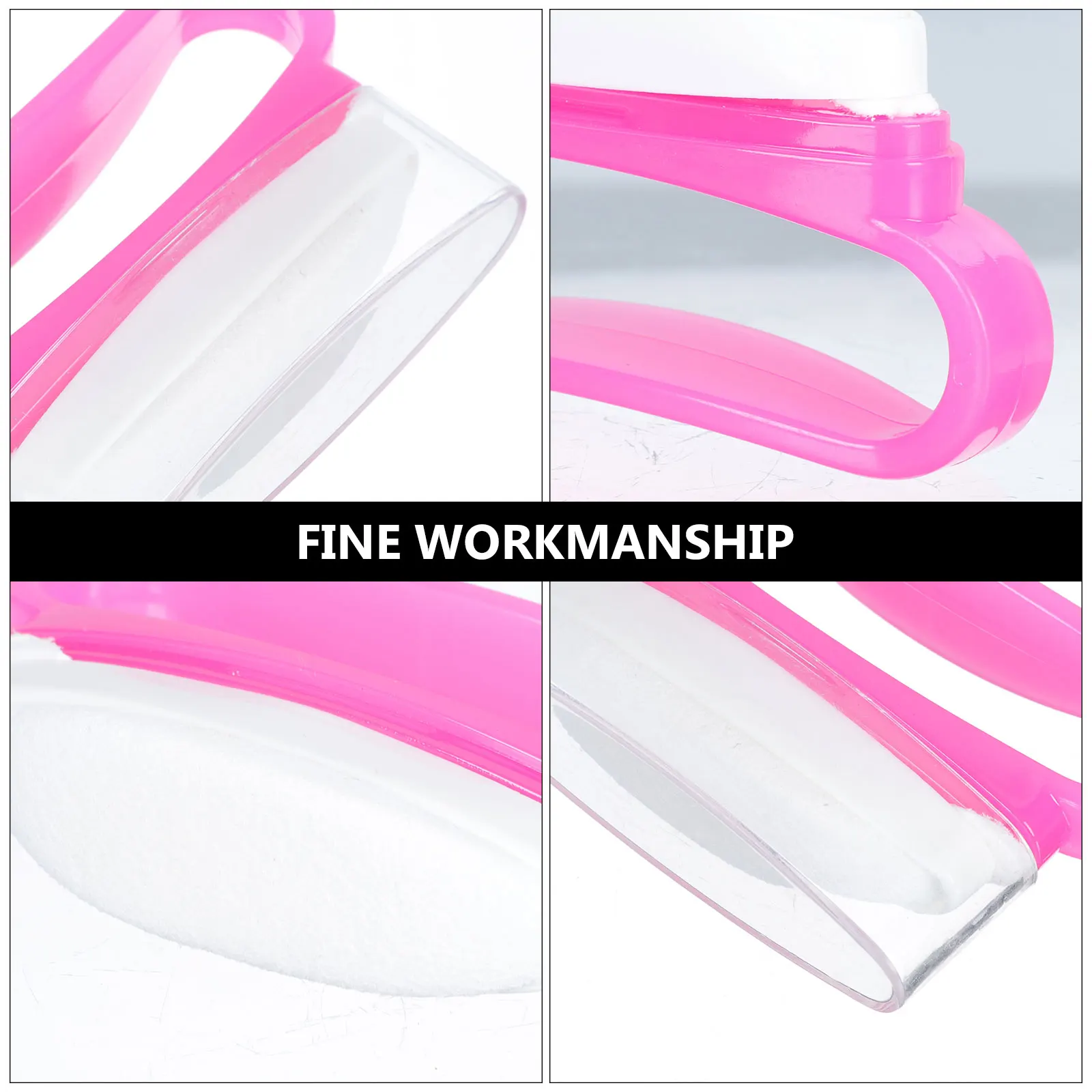 3pcs Pink Nail Buffers Sheepskin Polishing Tools Portable Manicure Supply For Home Salon Diy Nail Art Care Accessory