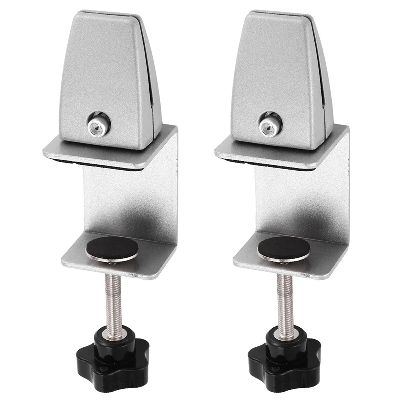 

A35Q-2 Pcs Office Desk Divider Clamp Privacy Screen Clip Holder Bracket Screen Baffle Clamp Partition For Table Clamp