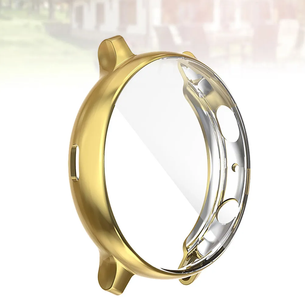 Funda protectora para reloj inteligente con acabado electrochapado, marco lateral y protección antirrayaduras para el modelo 2 Golden de 44 mm.
