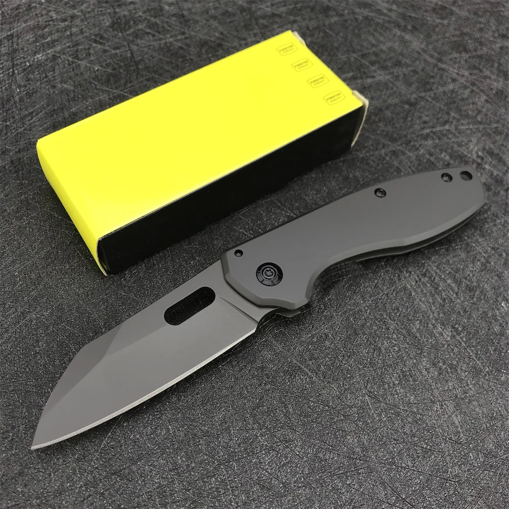 DA103 Pocket Knife Folding Knife 440 Blade Grey All Steel Handle Outdoor Camping Hunting Knives Survival Self Defense Tool Gifts