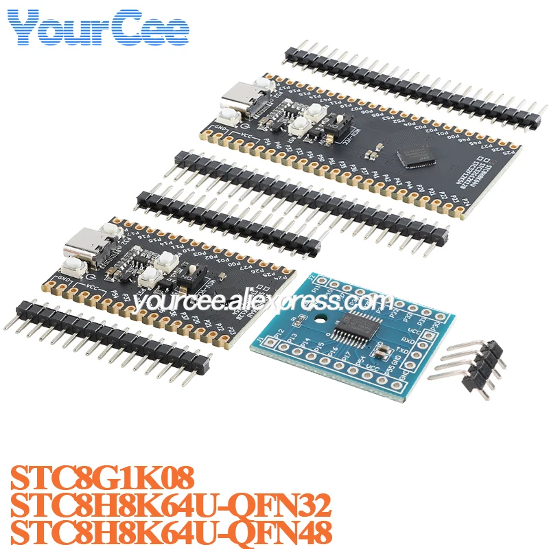 STC8G1K08 STC8H8K64U-QFN32 STC8H8K64U-QFN48 system core learning development board Module