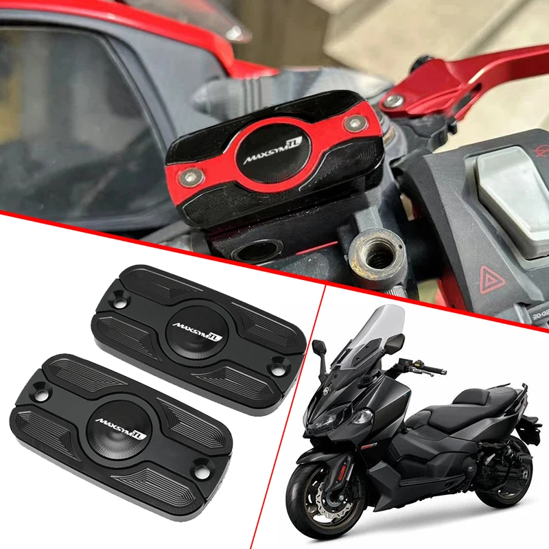 Motorcycles High quality Front Brake Reservoir Fluid Tank Oil Cup Cover For SYM MAXSYM TL 500 508 Maxsym TL500 TL508 2020 - 2023